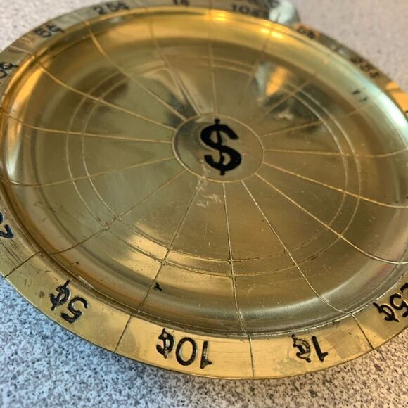 Brass Coin Toss Change Dish - Picture 4 of 6